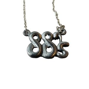 Vintage Silvertone Chain Link 88’S Trucker 1970’s Pendant Necklace CB Radio Talk